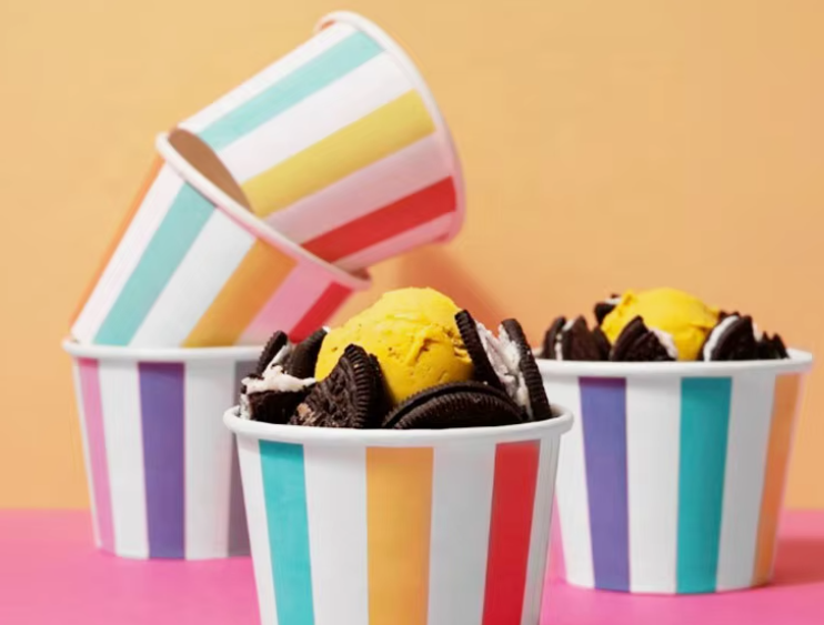 Suntne Ice Cream Paper Cucurbitulae optimus choice pro Demerita Frozen?